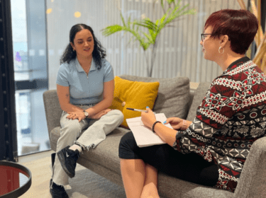 two people having a neurodiverisity coaching assessment